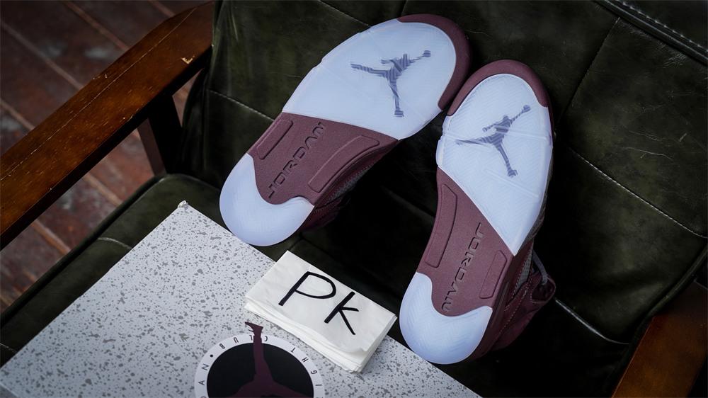 PK GOD Jordan 5 Retro Burgundy 2023 RETAIL MATERIALS READY TO SHIP